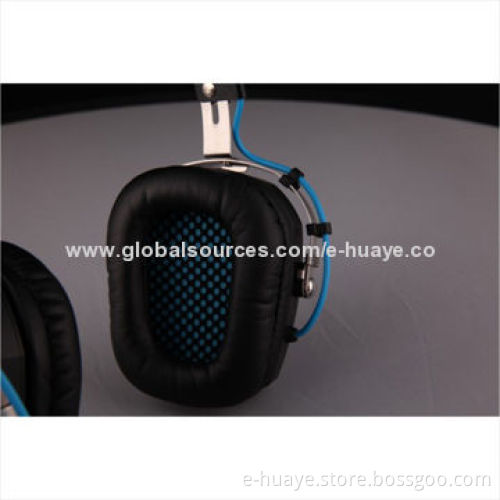 New model glittering gaming headset with durable head-rail, soft big ear pads and cool design